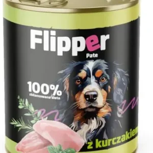 Flipper pate cu pui pentru câini, 800 g