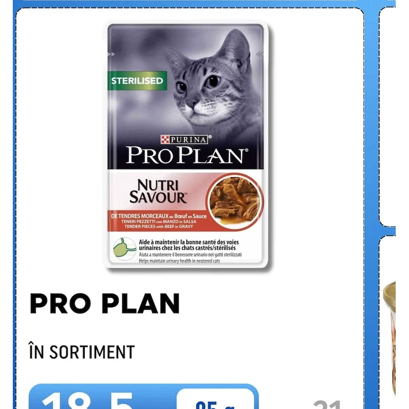 Purina Pro Plan hrană umedă pentru pisici, în sortiment, 85 g
