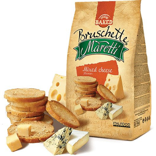 Pesmeti Bruschette mixed cheese/pizza MARETTI 70g