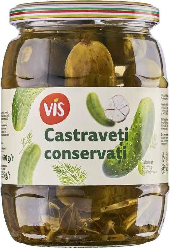 Castraveti Cornisoni conservati/marinati VIS 670g/335g