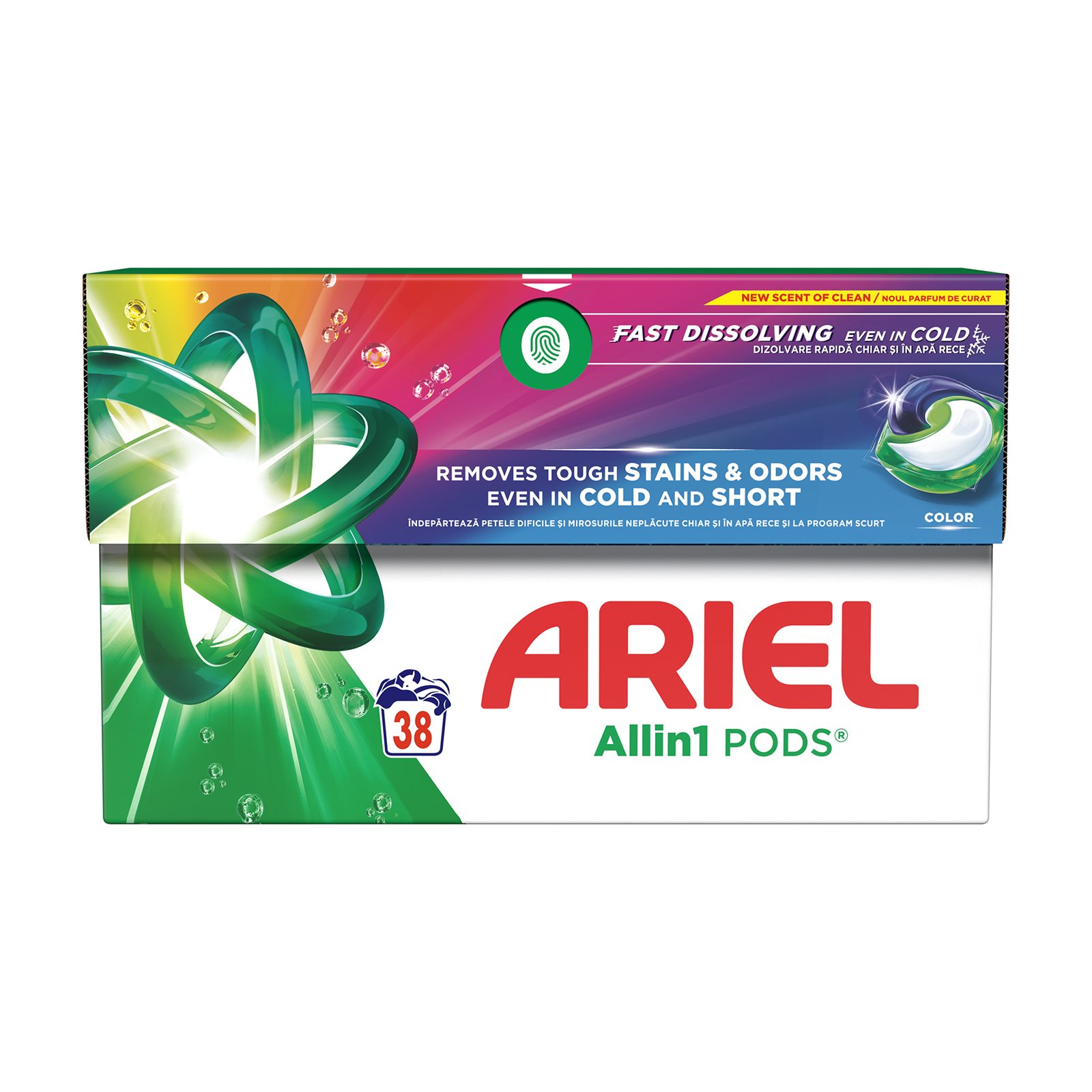 Detergent Color/Mount Spring ARIEL PODS 38buc