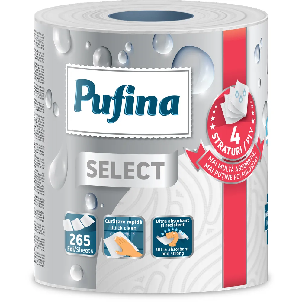 Prosop hartie PUFINA Select 4str 265 foi 1buc