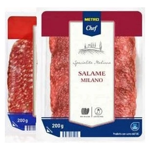 Salam crud-zvântat felii Metro Chef Milano/Napoli, 200 g