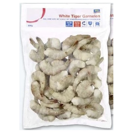 Creveți cruzi Aro White Tiger 16/20, congelați, 800 g