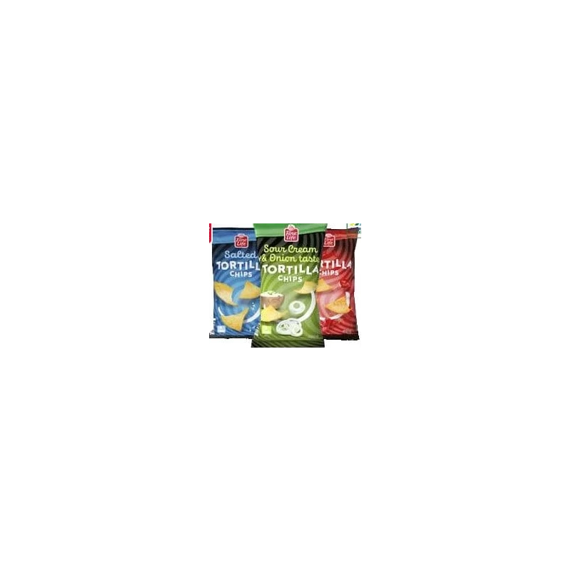 Tortilla Chips DE LA 3 BUCAȚI • diverse sortimente • 200 g