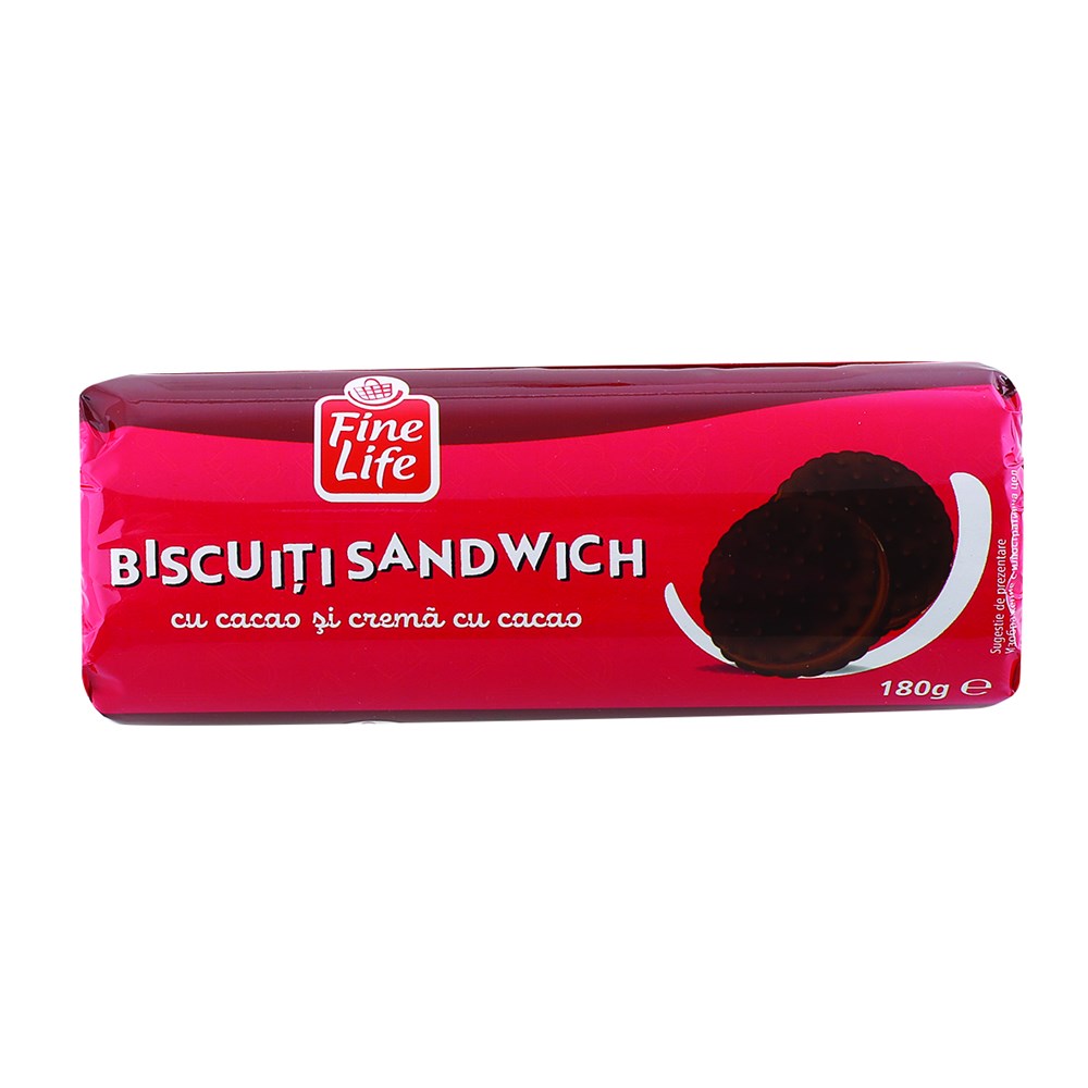 Biscuiți cu cremă DE LA 3 BUCĂTI • diverse sortimente • 180 g