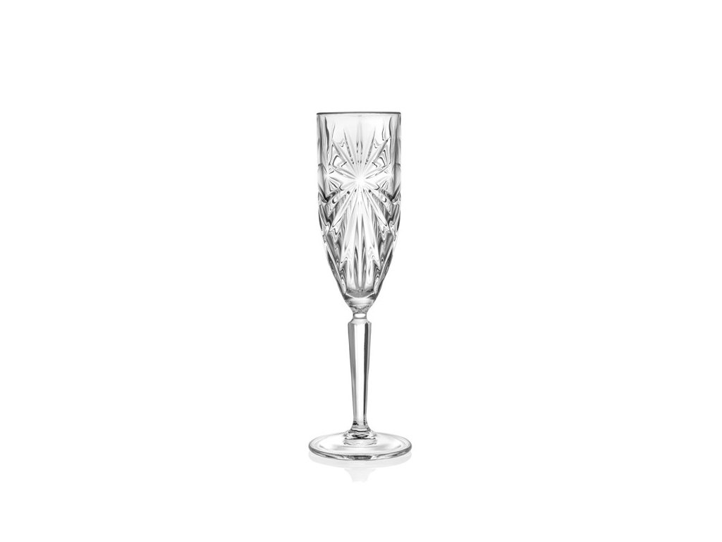 Pocale șampanie RCR Oasis, set 6 × 157 ml