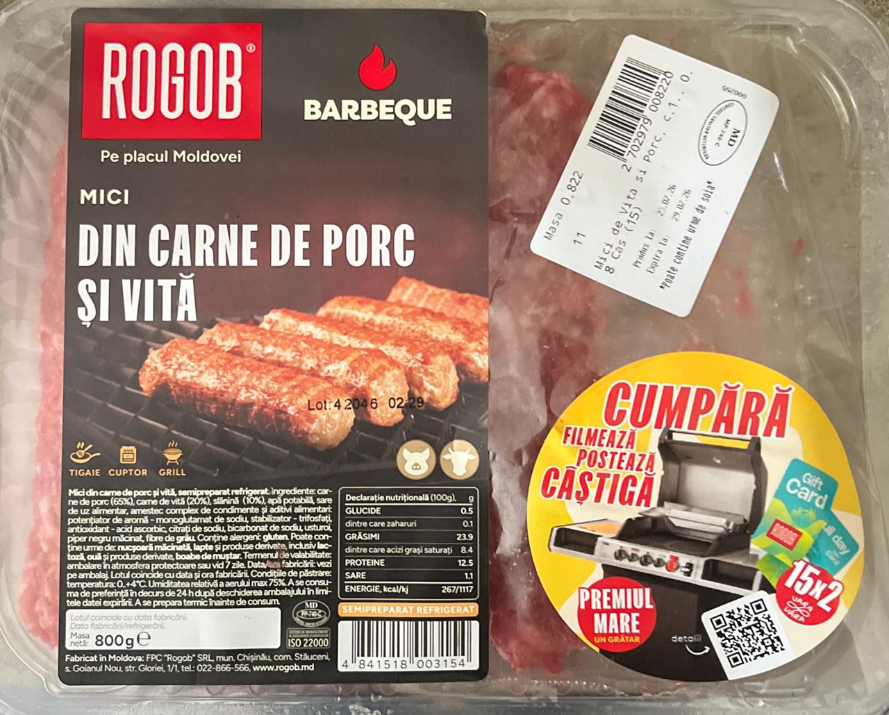 Mici de vita si porc Rogob, kg