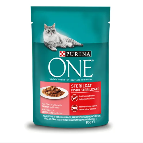 Hrana Purina One Sensitive pentru pisici, 85 g