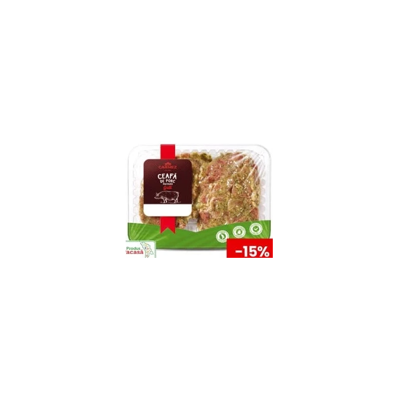 Carmez steak din ceafă de porc marinată, 1 kg