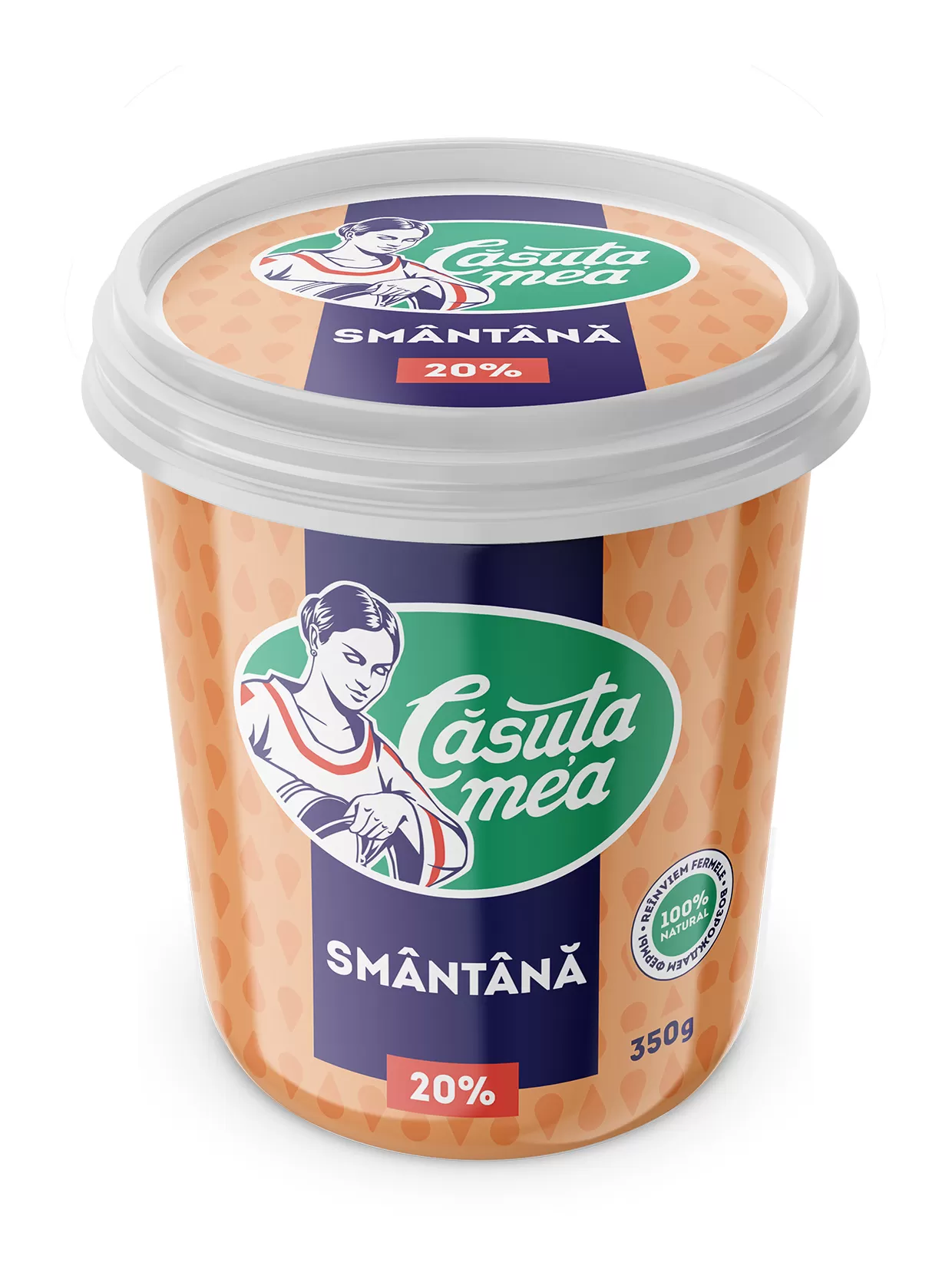 Căsuța Mea smântână 20%, 350 g
