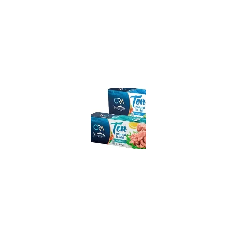 Ora ton bucăți în ulei, 3 x 160 g