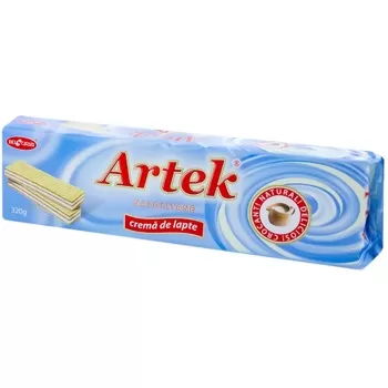 Bucuria napolitane Artek cu lapte, 320 g
