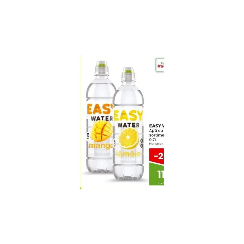Easy Water apă aromatizată în sortiment, 700 ml