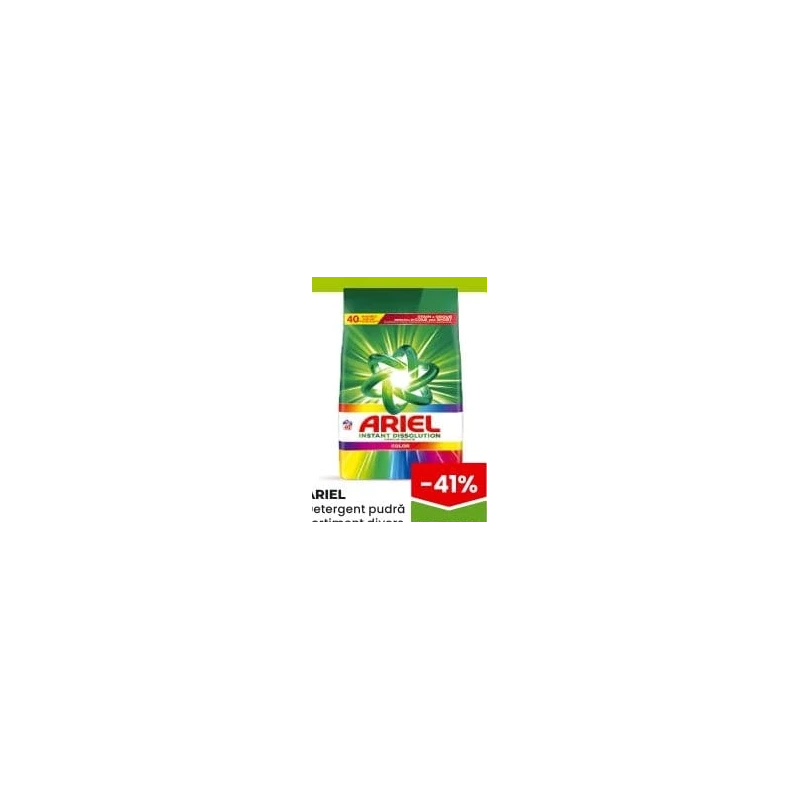 Ariel detergent pudră în sortiment, 40 spălări