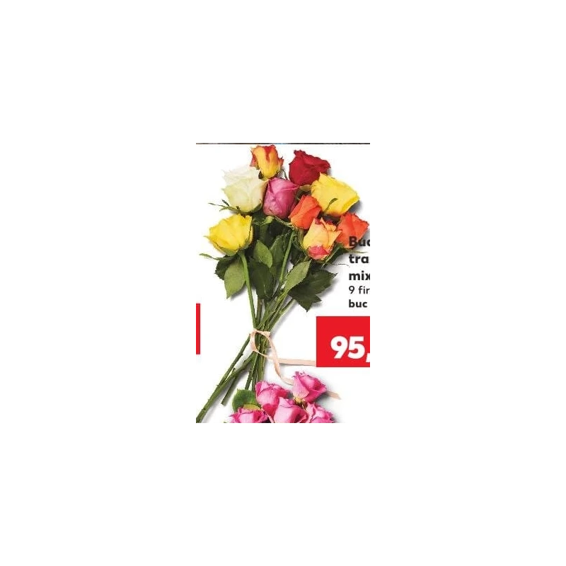 Buchet trandafiri mix, 9 fire