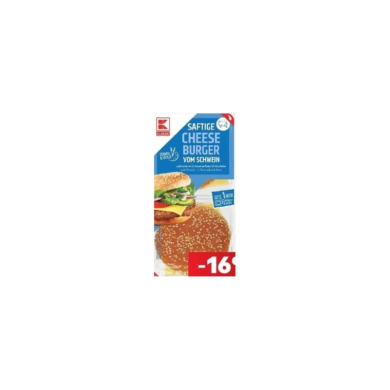 Cheeseburger de porc