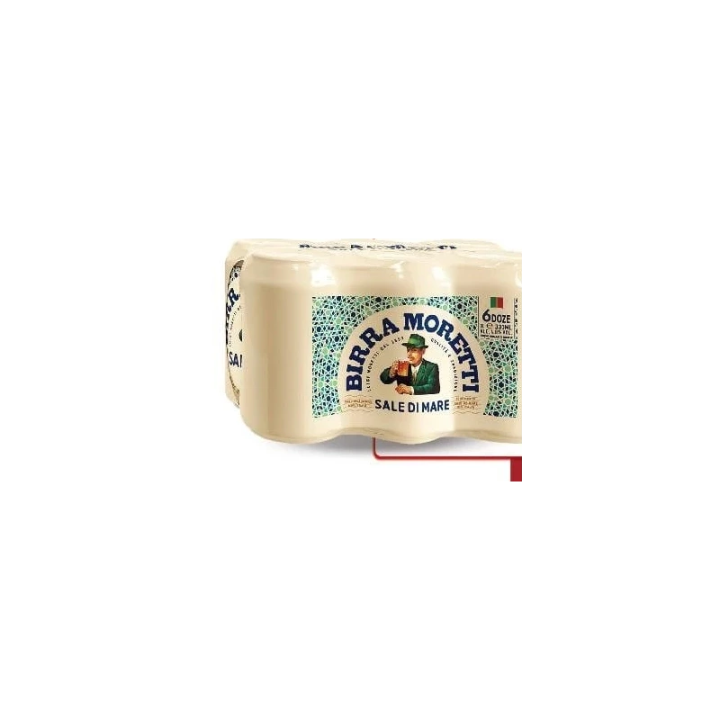 BIRRA MORETTI Sale di Mare bere blondă, 6 × 0,33 L