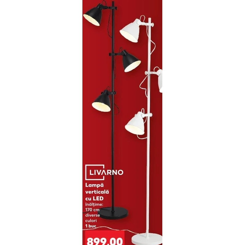 Lampă verticală cu LED, diverse culori