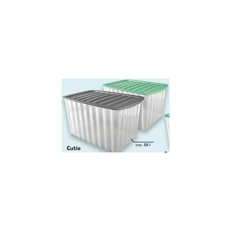 Cutie depozitare cu capac 58 l