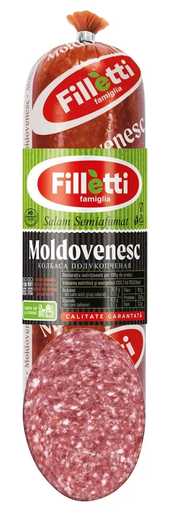 Filletti salam Moldovenesc semiafumat, kg