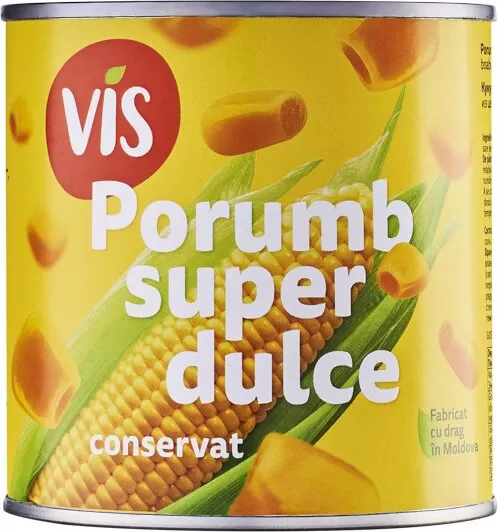 Vis porumb super dulce conservat, 400 g
