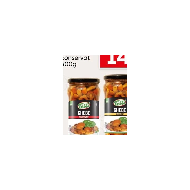 Telli ghebe conservate sau marinate, 530 g