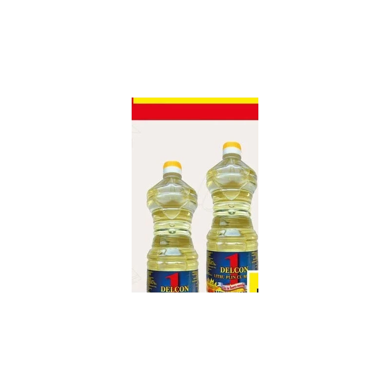 Delcon Litru Plin cu Soare ulei de floarea-soarelui rafinat, 1 L