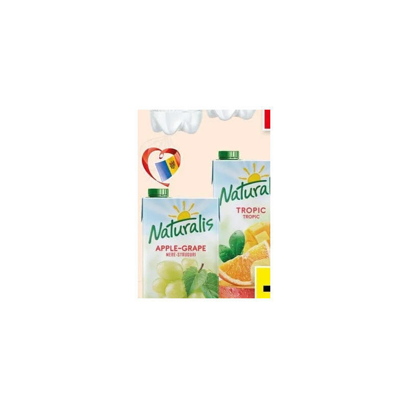 Naturalis nectar mere-struguri, mere sau Tropic, 2 L