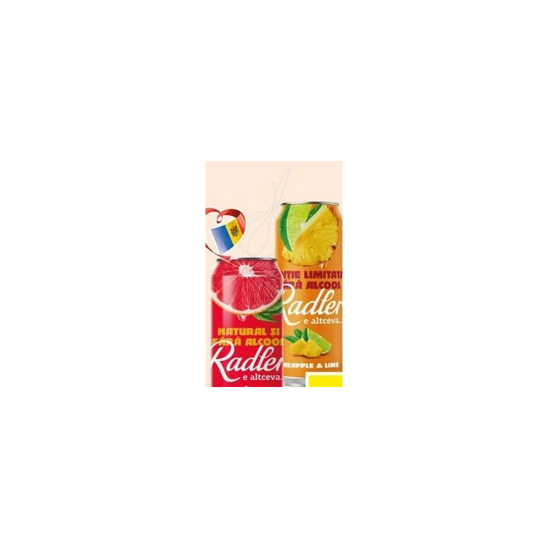 Radler bere blondă în sortiment, 0,5 L