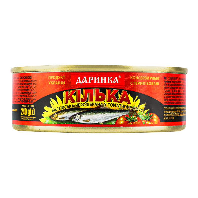 Darinka gingirică în sos de tomate, 240 g