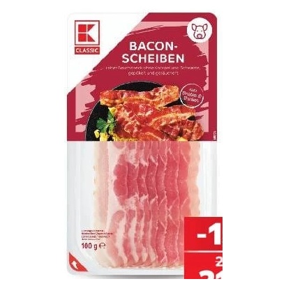K-Classic bacon felii 100 g