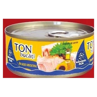 Năvodul Plin ton bucăți 160 g