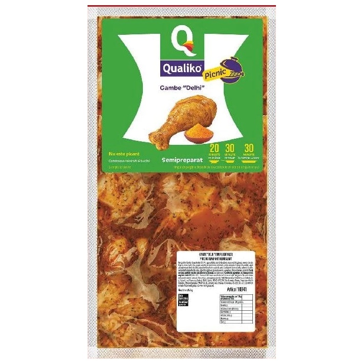 Qualiko gambă Delhi din pui broiler 1 kg