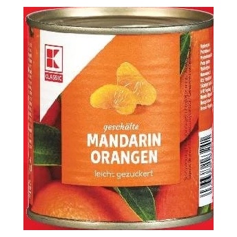K-Classic mandarine felii în sirop 312 g