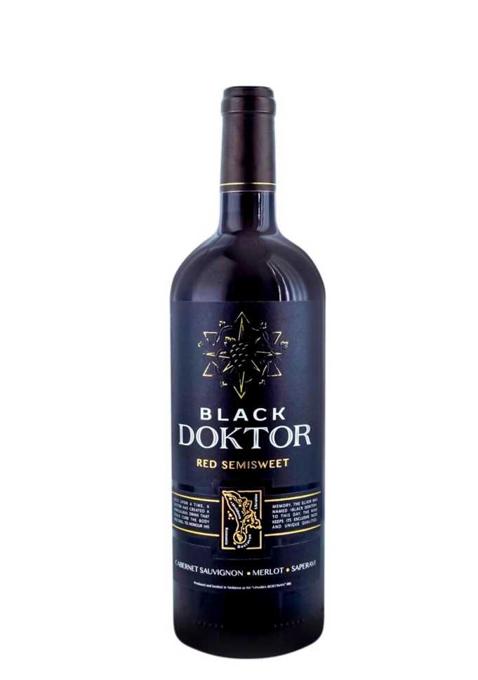 Black Doktor vin roșu demidulce 0,75 l