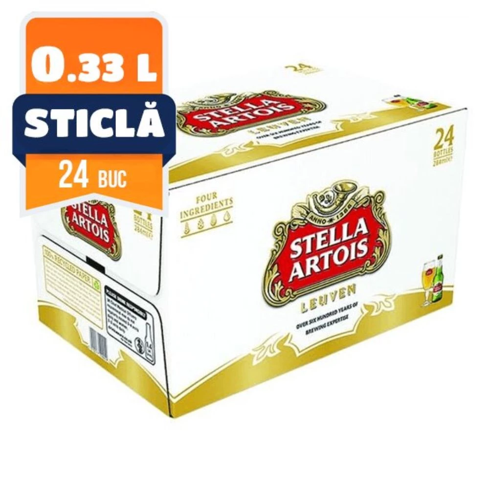 Stella Artois bere blondă 0,33 l