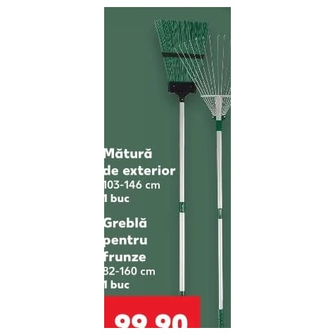 Parkside mătură și greblă pentru exterior