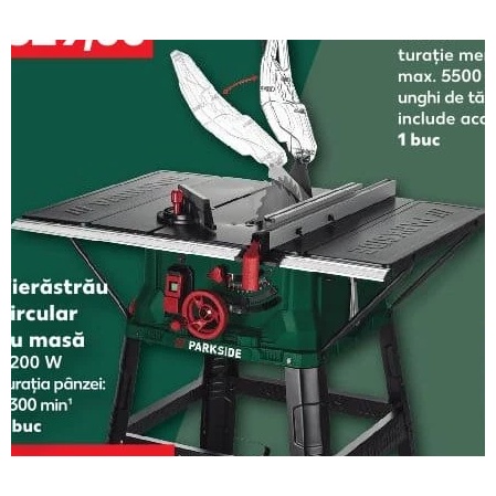 Parkside fierăstrău circular cu masă 2200 W