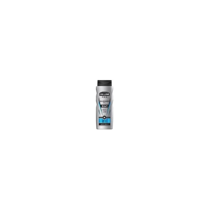 On Line Men gel de duș 3in1 Deep Blue, 400 ml