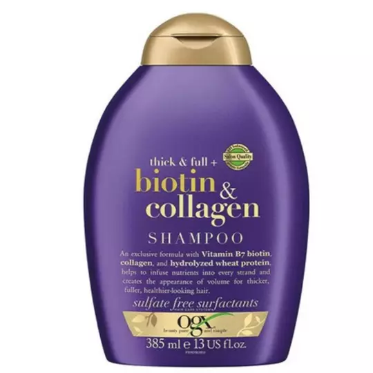 OGX șampon pentru volum Biotin & Collagen, 385 ml