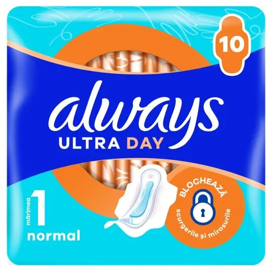 Always absorbante igienice, 10 bucăți
