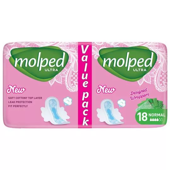 Molped absorbante igienice, 18 bucăți