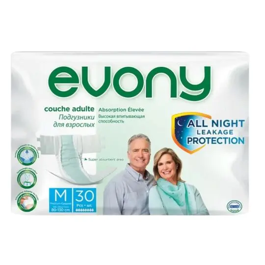 Evony scutece pentru adulți Medium, 30 bucăți
