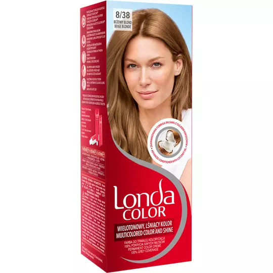 Londa Color vopsea pentru păr 8/38 blond bej, 110 ml