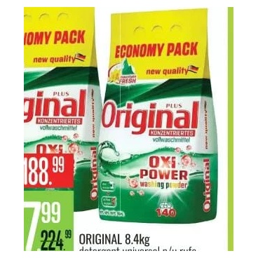 Original detergent universal pentru rufe 8,4 kg
