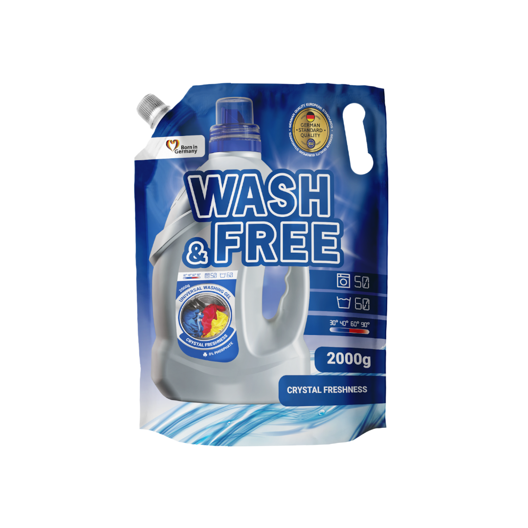Wash&Free săpun lichid de rufe universal 2000 ml