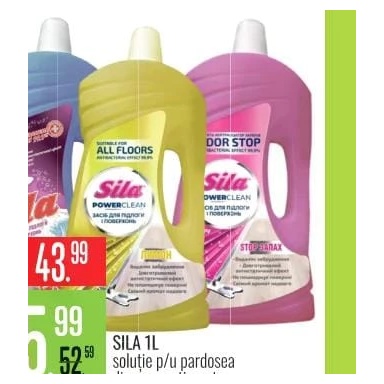 Sila soluție pentru pardoseală 1 l, diverse sortimente