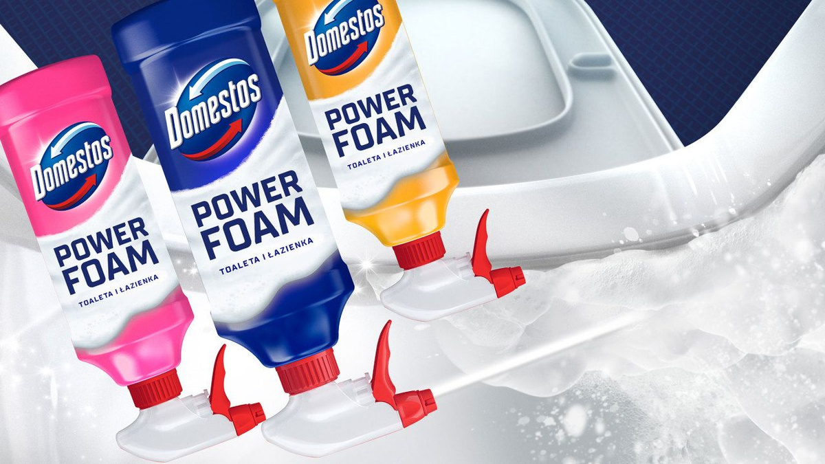 Domestos spumă de curățare 435 ml