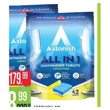 Astonish All In 1 tablete pentru mașina de spălat vase 42 buc